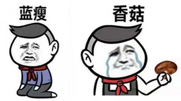 藍(lán)瘦、香菇