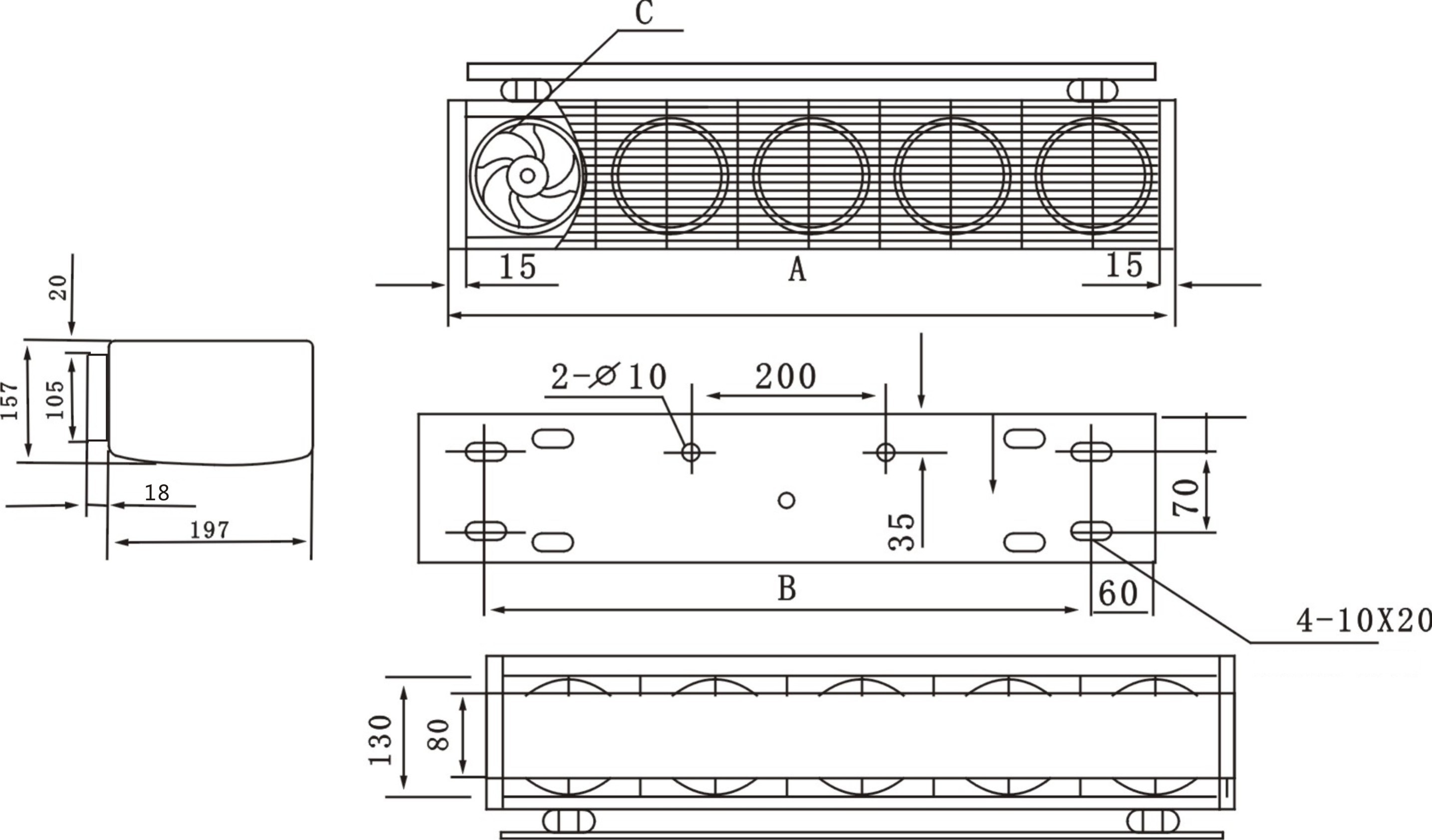 直排式風(fēng)幕機